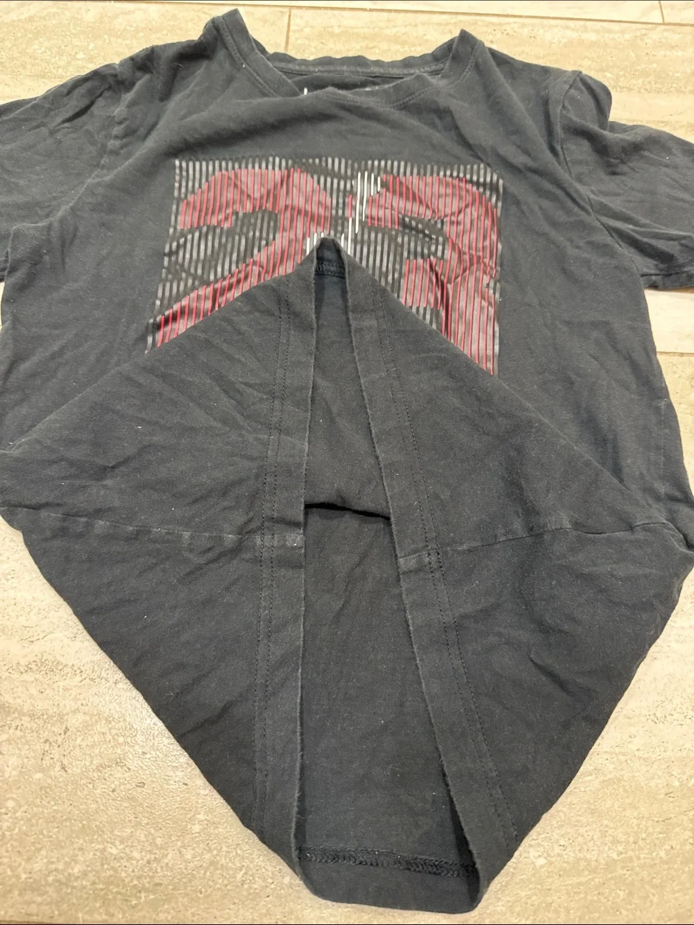 Jordan Black Short-Sleeve Tee with Red '23' Graphic